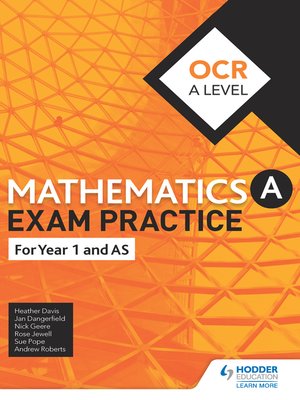 cover image of OCR Year 1/AS Mathematics Exam Practice